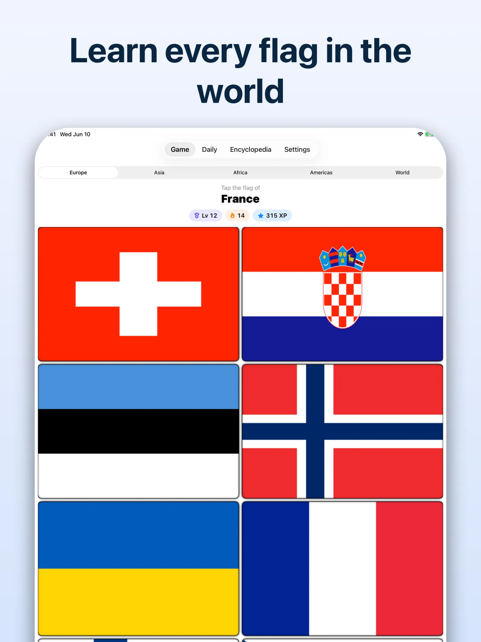 Master of Flags — Flag quiz on the bigger screen