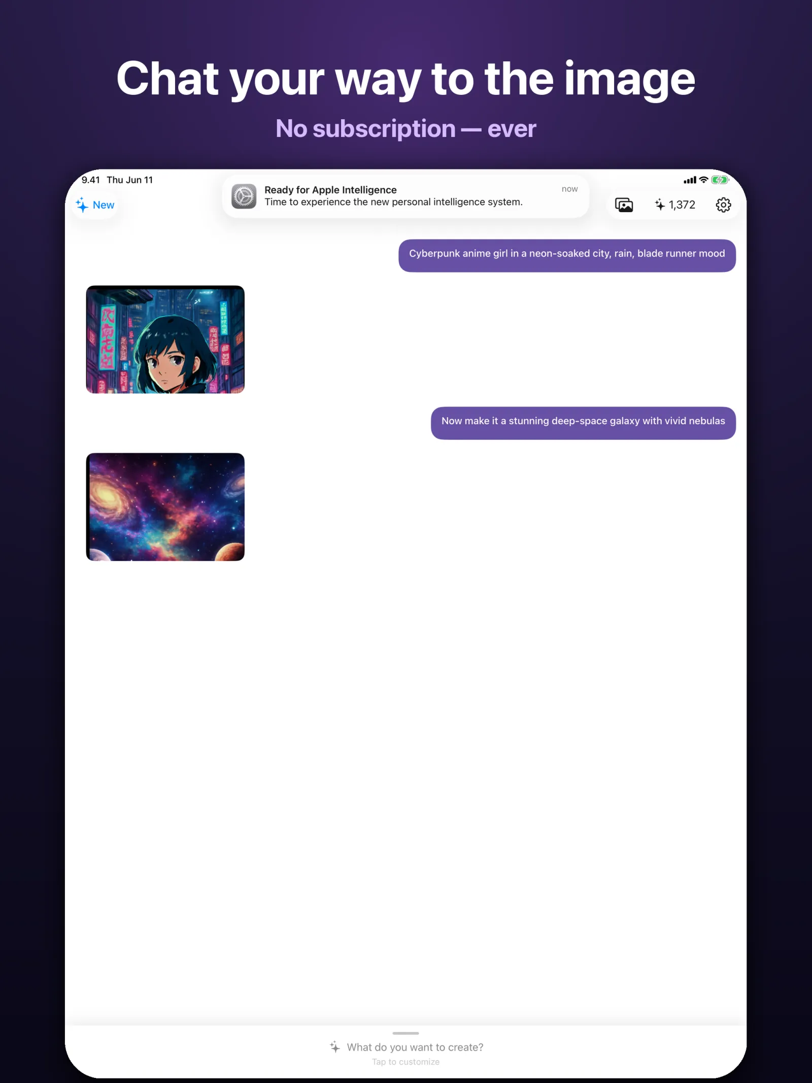 PixiePocket — Create an image by chat