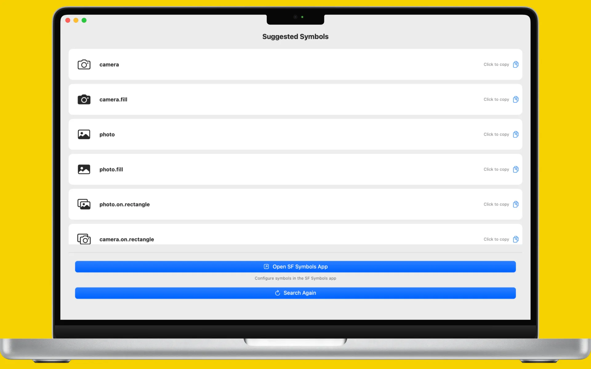 SForesight — Open or download the SF Symbols app