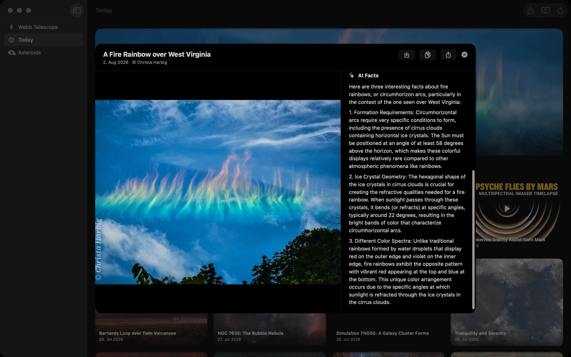 Solar Beam — NASA’s Picture of the Day with AI facts alongside