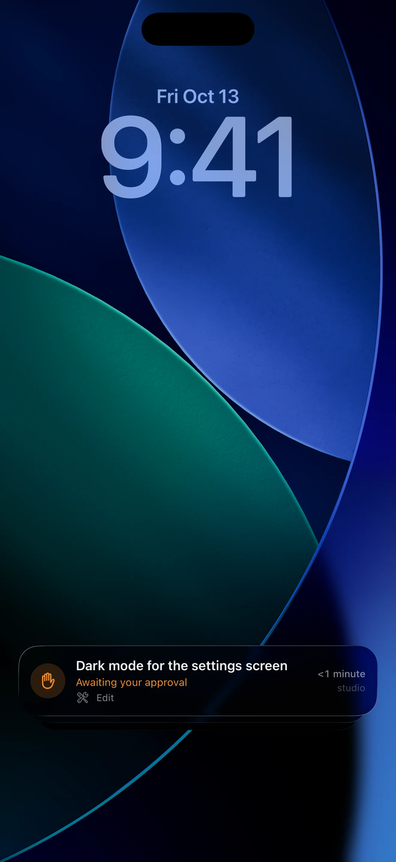 Tailscode: Coding Agent Remote on iphone: Tailscode on the iPhone Lock Screen: a Live Activity awaiting approval
